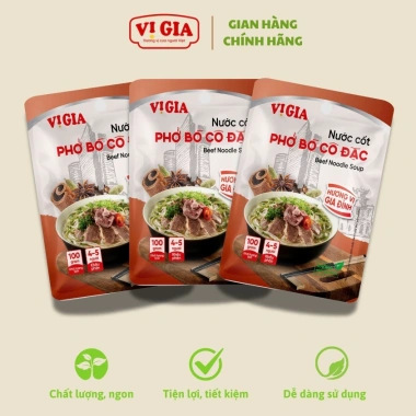 Combo 1 chai + 2 gói Nước Cốt Phở Bò - Xương bò cô đặc 24h, thơm ngon chuẩn vị, 130.999₫ 2