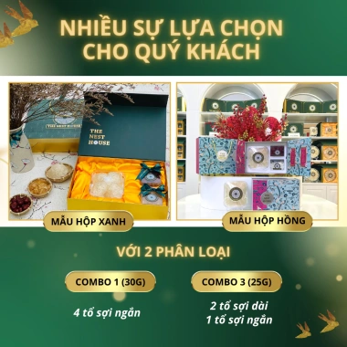 Combo 1 Hộp quà tặng yến sào cho đối tác, sếp - Quà dịp quan trọng - Giá ưu đãi