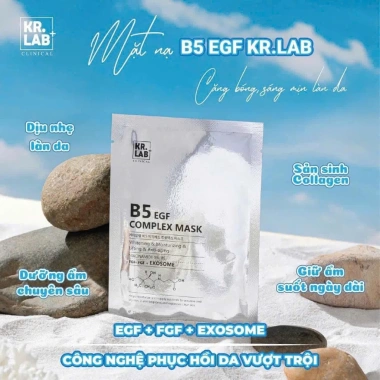 Combo 10-20-50 Mặt nạ KR.LAB B5 EGF Dưỡng Trắng Phục Hồi Da Sau Peel Laser - Bản Nâng Cấp Hạn Dùng 2.028 Giá 118k