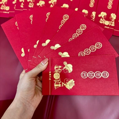 Combo 10-20 Bao Lì Xì Đỏ Decorme - Lì Xì Đỏ Đám Cưới, Hỏi Phong Cách Sang Trọng, Quà May Mắn, Giá 29.000 VNĐ 2