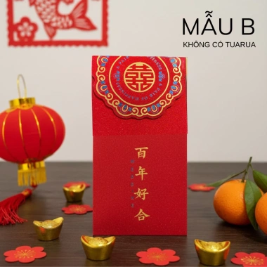 Combo 10-20 Bao Lì Xì Đỏ Decorme - Lì Xì Đỏ Đám Cưới, Hỏi Phong Cách Sang Trọng, Quà May Mắn, Giá 29.000 VNĐ 5