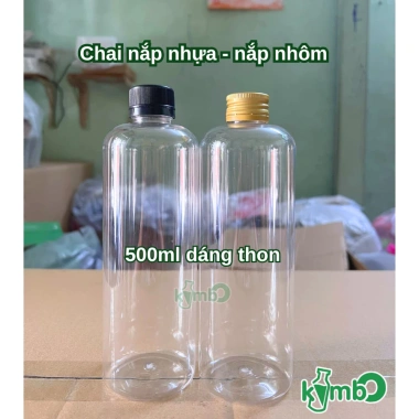Combo 10-20 chai nhựa PET 500ml-1.000ml dáng thon kèm phụ kiện - Giá chỉ 75.000 VND 5