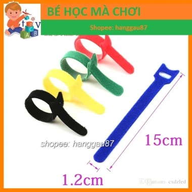 Combo 10-30-50 Dây Buộc Cáp Tai Nghe Velcro 2 Mặt Tự Dính Tiện Lợi Giá Rẻ 18k