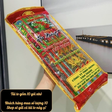 Combo 10-30-50 Gói Hương Bài Đậu Tàn Trắng - Nhang Cao Cấp, Thơm Ngát, Nhang Sạch, 89.000đ 5