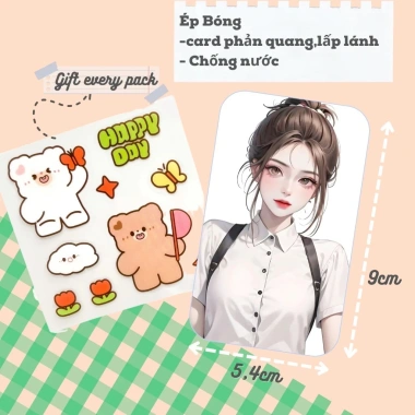 Combo 10-30 card 2 mặt - In theo yêu cầu, bo góc, chống nước, in ảnh - Chỉ 28.000đ