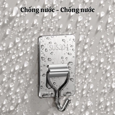 Combo 10-5 Móc Dán Tường Inox 304 Siêu Dính Chịu Lực Đa Năng Bám Vững 3kg