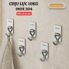 Combo 10-5 Móc Dán Tường Inox 304 Siêu Dính Chịu Lực Đa Năng Bám Vững 3kg 9