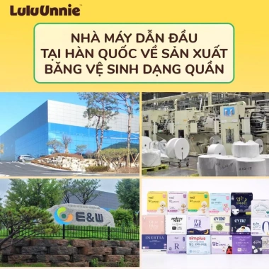 Combo 10 Băng Quần LuluUnnie Nhập Khẩu Hàn Quốc - An Toàn, Chống Tràn, Khô Thoáng, Giá 160.800₫
