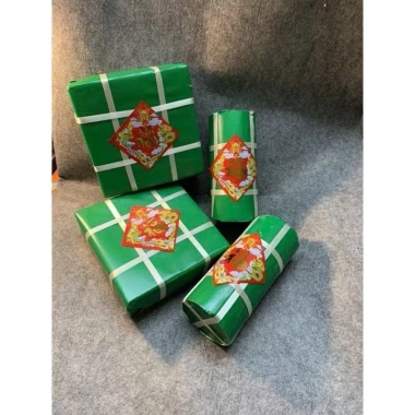 Combo 10 bánh chưng & bánh tét xanh cổ truyền - Trang trí xuân, chỉ 15.000₫