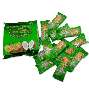 Combo 10 bánh dừa nướng Quảng Nam 150g - Đồ ăn vặt Tết, chỉ 175k