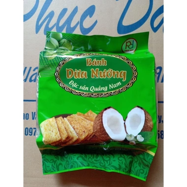 Combo 10 bánh dừa nướng Quảng Nam 150g - Đồ ăn vặt Tết, chỉ 175k