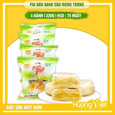 Combo 10 bánh pía Sóc Trăng Tân Huê Viên 1 sao 320gr miền Tây, chỉ 725.000 VND