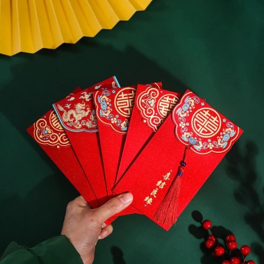 Combo 10 Bao lì xì đỏ Tết 2.026 - Sang trọng, may mắn, giá ưu đãi 35.000đ