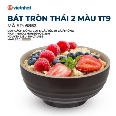 Combo 10 Bát Canh Tô Nhựa Cao Cấp Việt Nhật Đường Kính 16‑19 cm - Dùng Ăn Cháo, Bún, Miến, Phở Giá Ưu Đãi 85.000₫ 3 Combo 10 Bát Canh Tô Nhựa Cao Cấp Việt Nhật Đường Kính 16‑19 cm - Dùng Ăn Cháo, Bún, Miến, Phở Giá Ưu Đãi 85.000₫ 3