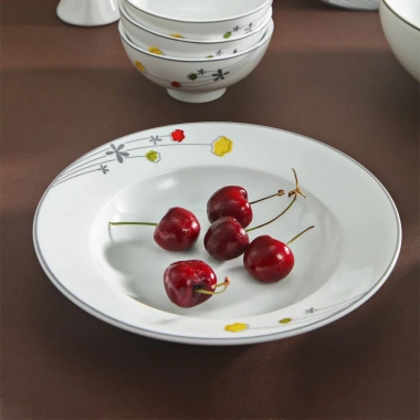 Combo 10 bát cơm 4.4 inch hoa A04 Cẩm Vi - Bộ bàn ăn sứ Long Phương, giá 250.000