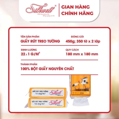 Combo 10 bịch khăn giấy rút đáy Silkwell 450g 2 lớp - không chất tẩy trắng, không bụi, giá 295.000 3 Combo 10 bịch khăn giấy rút đáy Silkwell 450g 2 lớp - không chất tẩy trắng, không bụi, giá 295.000 3