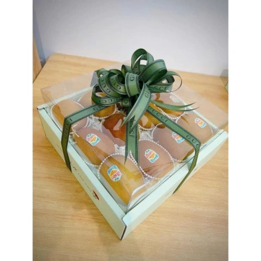 Combo 10 bộ Khay và Túi Giấy Vuông Nắp Mica Trong Suốt - Hộp Đựng Hoa Quả, Trái Cây 27x27cm Giá 280,000₫