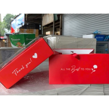 Combo 10 bộ Khay và Túi Giấy Vuông Nắp Mica Trong Suốt - Hộp Đựng Hoa Quả, Trái Cây 27x27cm Giá 280,000₫
