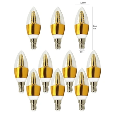 Combo 10 Bóng Đèn LED 5W Quả Nhót Nến E14/E27 - Giá Chỉ 105.999đ 8
