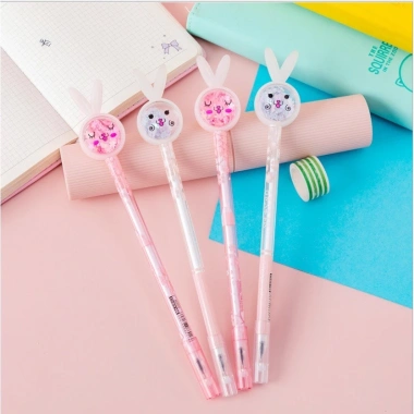 Combo 10 Bút Bi Nước Nhũ Gel 4K - Mực Đen Nhiều Hình Đẹp, Giá Sỉ 45k Bán Buôn Văn Phòng Phẩm 2