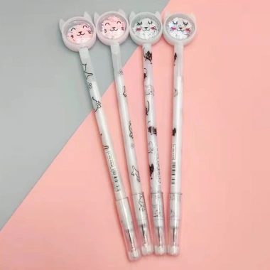 Combo 10 Bút Bi Nước Nhũ Gel 4K - Mực Đen Nhiều Hình Đẹp, Giá Sỉ 45k Bán Buôn Văn Phòng Phẩm 6