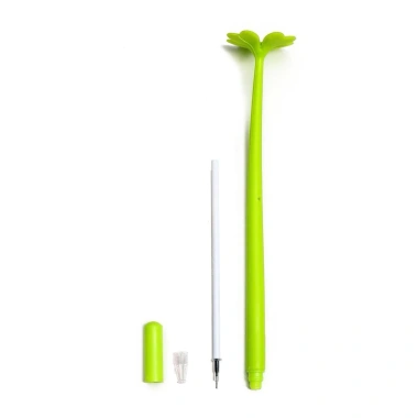Combo 10 Bút Gel Bông Hoa Cỏ 4 Lá May Mắn - Ngòi Thay Thế, Dùng cho Học Sinh, 45.000 VND 3