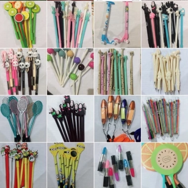 Combo 10 bút ngộ ngĩnh ngẫu nhiên - Bút nước và gel thay thế, chỉ 25.000