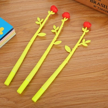 Combo 10 Bút nước mực gel đen cute viết đẹp hình bông hoa cho bé NATO BB31 chỉ 35.000₫ 6