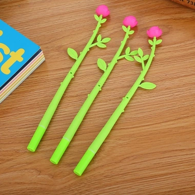 Combo 10 Bút nước mực gel đen cute viết đẹp hình bông hoa cho bé NATO BB31 chỉ 35.000₫ 8