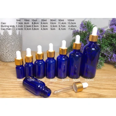 Combo 10 chai 10ml xanh dương đựng serum tinh dầu mỹ phẩm – Giá chỉ 50.000 VNĐ 2