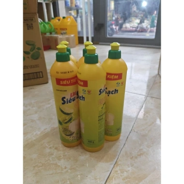 Combo 10 chai Nước rửa chén Lix Siêu Sạch Tiết Kiệm Chanh 400g-750g 140.000 VND 4 Combo 10 chai Nước rửa chén Lix Siêu Sạch Tiết Kiệm Chanh 400g-750g 140.000 VND 4