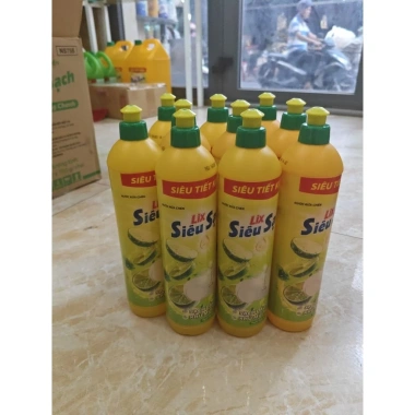 Combo 10 chai Nước rửa chén Lix Siêu Sạch Tiết Kiệm Chanh 400g-750g 140.000 VND