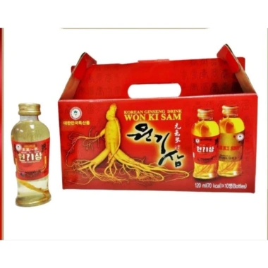 Combo 10 chai Nước Uống Hồng Sâm Wonkisam - Giá ưu đãi 339.000đ, tăng sức khỏe, năng lượng 2