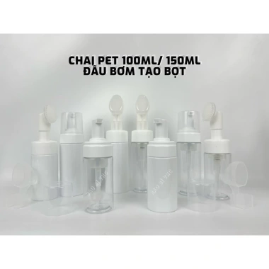 Combo 10 Chai Tạo Bọt 100ml-150ml: Sữa Rửa Mặt, Kem Cạo Râu, Sữa Tắm và Bàn Chải Massage - Giảm 22%