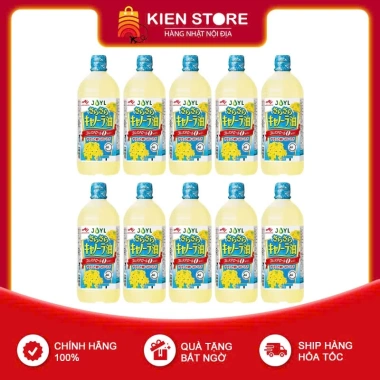 Combo 10 chai thùng dầu ăn hoa cải Ajinomoto - Giá chỉ 1,100,000₫, đến 04/2.027 Combo 10 chai thùng dầu ăn hoa cải Ajinomoto - Giá chỉ 1,100,000₫, đến 04/2.027