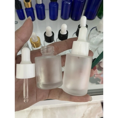 Combo 10 chai thủy tinh nhám mờ 20-30-50ml nắp bóp chiết serum - 60.000đ 2 Combo 10 chai thủy tinh nhám mờ 20-30-50ml nắp bóp chiết serum - 60.000đ 2