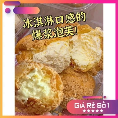 Combo 10 chiếc bánh mì nhân kem tan chảy - Bánh mì nướng phồng, bữa sáng ngon, chỉ 45.000 VND