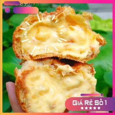 Combo 10 chiếc bánh mì nhân kem tan chảy - Bánh mì nướng phồng, bữa sáng ngon, chỉ 45.000 VND