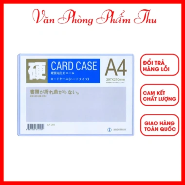 Combo 10 chiếc Cardcase A4 - Bảo vệ tài liệu, thiết kế sang trọng, giá chỉ 140.000đ Combo 10 chiếc Cardcase A4 - Bảo vệ tài liệu, thiết kế sang trọng, giá chỉ 140.000đ