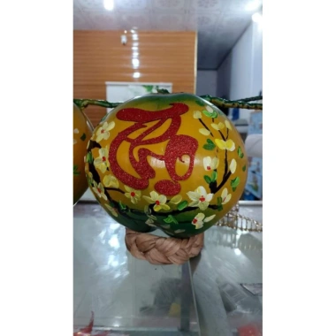Combo 10 chữ xốp nhũ kim tuyến 10cm dán dưa dừa keo dán mặt sau - Trang trí Tết 32.000₫