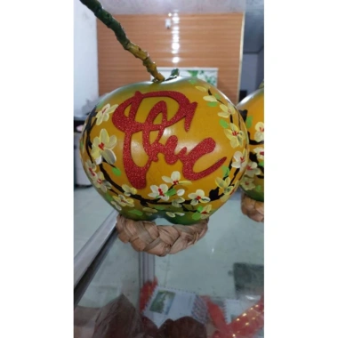Combo 10 chữ xốp nhũ kim tuyến 10cm dán dưa dừa keo dán mặt sau - Trang trí Tết 32.000₫