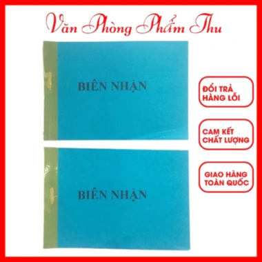Combo 10 cuốn Biên nhận 2 Liên 3 Liên Ngang - Giá chỉ 100.000đ, in nhanh, giấy dày bền