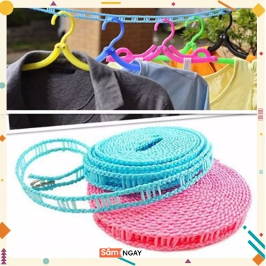 Combo 10 Dây Treo Giá Phơi 5m Nhiều Lỗ Chống Gió Tiện Lợi Giá Rẻ