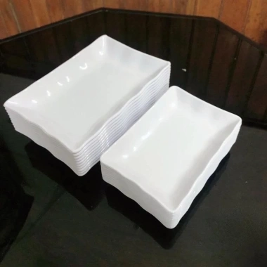 Combo 10 Đĩa nhựa phíp chữ nhật cao cấp Việt Nhật - Đựng hoa quả, bánh kẹo, thực phẩm, bền đẹp, giá chỉ 58.500 VND