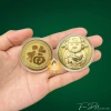 Combo 10 Đồng Xu Lá Vàng Ông Thần Tài - Thỏi Vàng, Quà Lì Xì Tết, Giá Sỉ 80.000đ 4