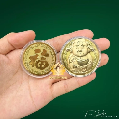 Combo 10 Đồng Xu Lá Vàng Ông Thần Tài - Thỏi Vàng, Quà Lì Xì Tết, Giá Sỉ 80.000đ 4 Combo 10 Đồng Xu Lá Vàng Ông Thần Tài - Thỏi Vàng, Quà Lì Xì Tết, Giá Sỉ 80.000đ 4