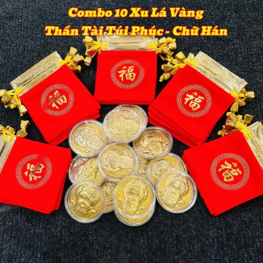 Combo 10 Đồng Xu Lá Vàng Ông Thần Tài Thỏi Vàng Vệ Thần Tài, Quà Lì Xì Tết, Túi Lộc Giá Sỉ 89.000₫ 5 Combo 10 Đồng Xu Lá Vàng Ông Thần Tài Thỏi Vàng Vệ Thần Tài, Quà Lì Xì Tết, Túi Lộc Giá Sỉ 89.000₫ 5