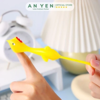 Combo 10 Gà bắn dính tường - Đồ chơi cao su xả stress, an toàn, giá rẻ 6.000 VND 3