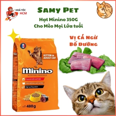 Combo 10 Gói 350g Hạt MININO PLUS Cho Mèo Trưởng Thành - Giá chỉ 197k, Dinh Dưỡng Cao 10 Combo 10 Gói 350g Hạt MININO PLUS Cho Mèo Trưởng Thành - Giá chỉ 197k, Dinh Dưỡng Cao 10