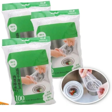 Combo 10 gói (700 chiếc) Túi lưới lọc rác bồn rửa chén bát – Chống tắc nghẽn, hàng có chun